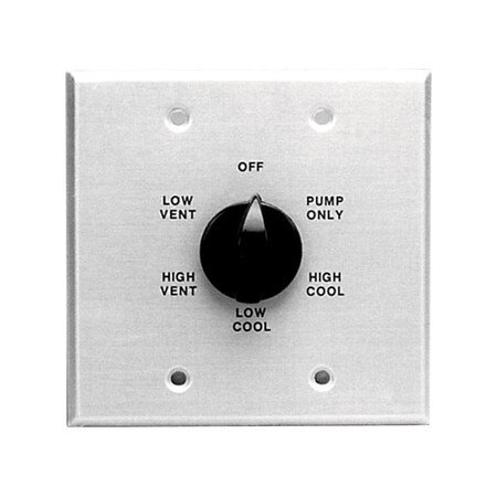 B & K Dial 1-1/4 in. H X 5-3/4 in. W Black Metal Evaporative Cooler Wall Switch 7131